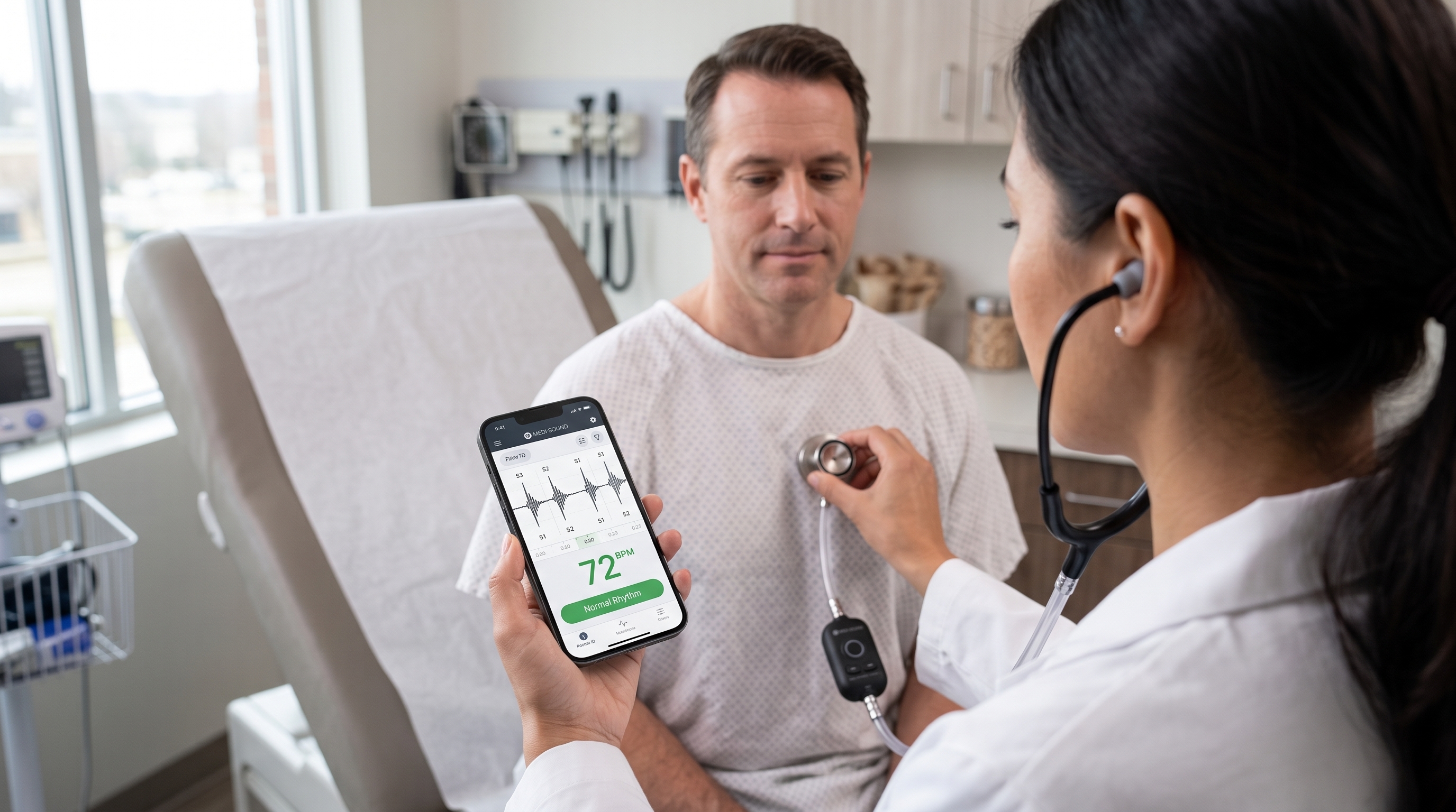 Medi-Sound SA-100 in use with physician